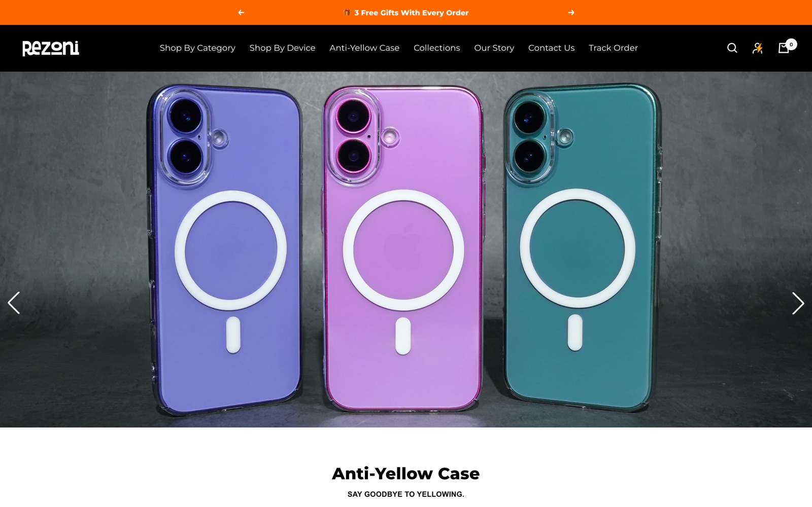 Rezoni — Shopify phone accessories & cases store